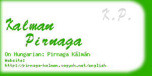 kalman pirnaga business card